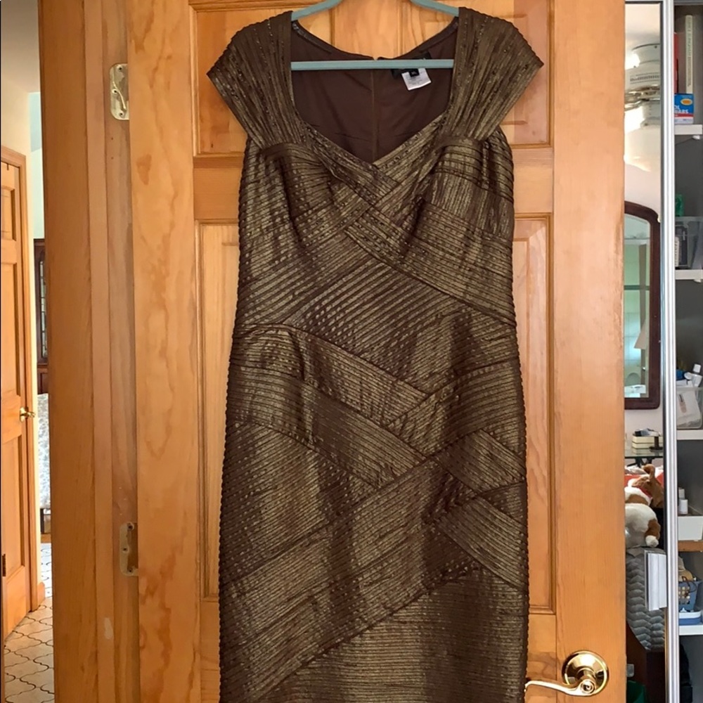 Tadashi Shoji XL Copper Cocktail Dress